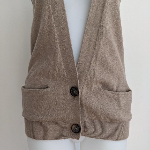 GAP Knit Vest, Tan, XS - Picture 3 of 3